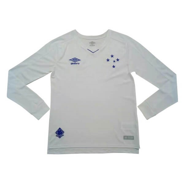 Camiseta Cruzeiro Replica Segunda Ropa ML 2019/20 Blanco